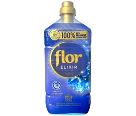 Flor Fabric Softener Elixir 63 Wash 1.134L - Azul