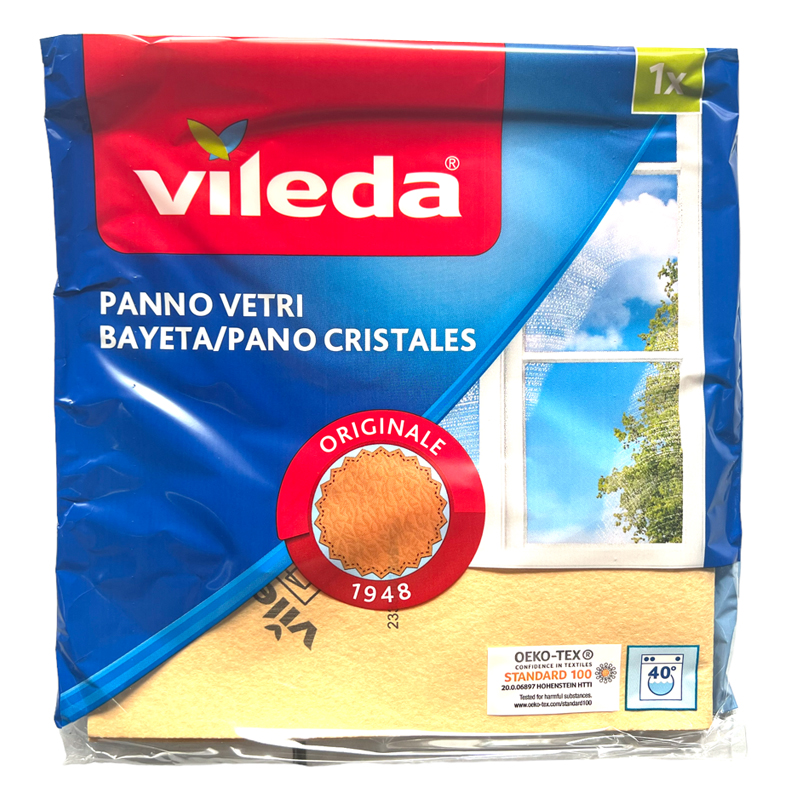 Vileda Cloth Classic and Traditional Glass Cleaner, Deep Without Leavi -  Fulfillment Center