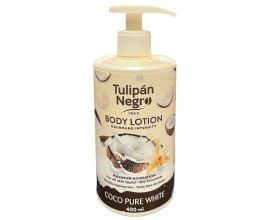 Tulipan Negro Body Lotion with Pump Top 400ml - Coco Pure White - 1 Case - 6 Units 